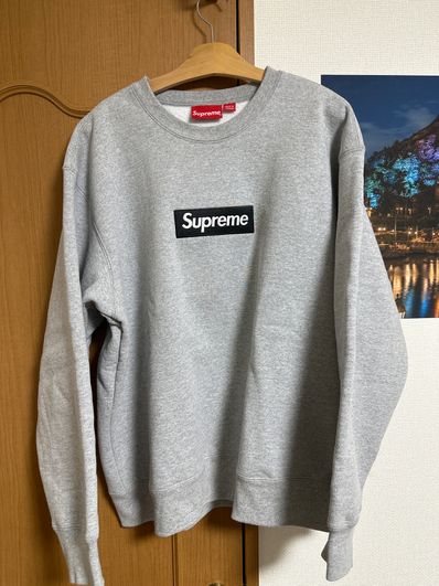 Supreme Box Logo Crewneck "Heather Grey" (22FW)