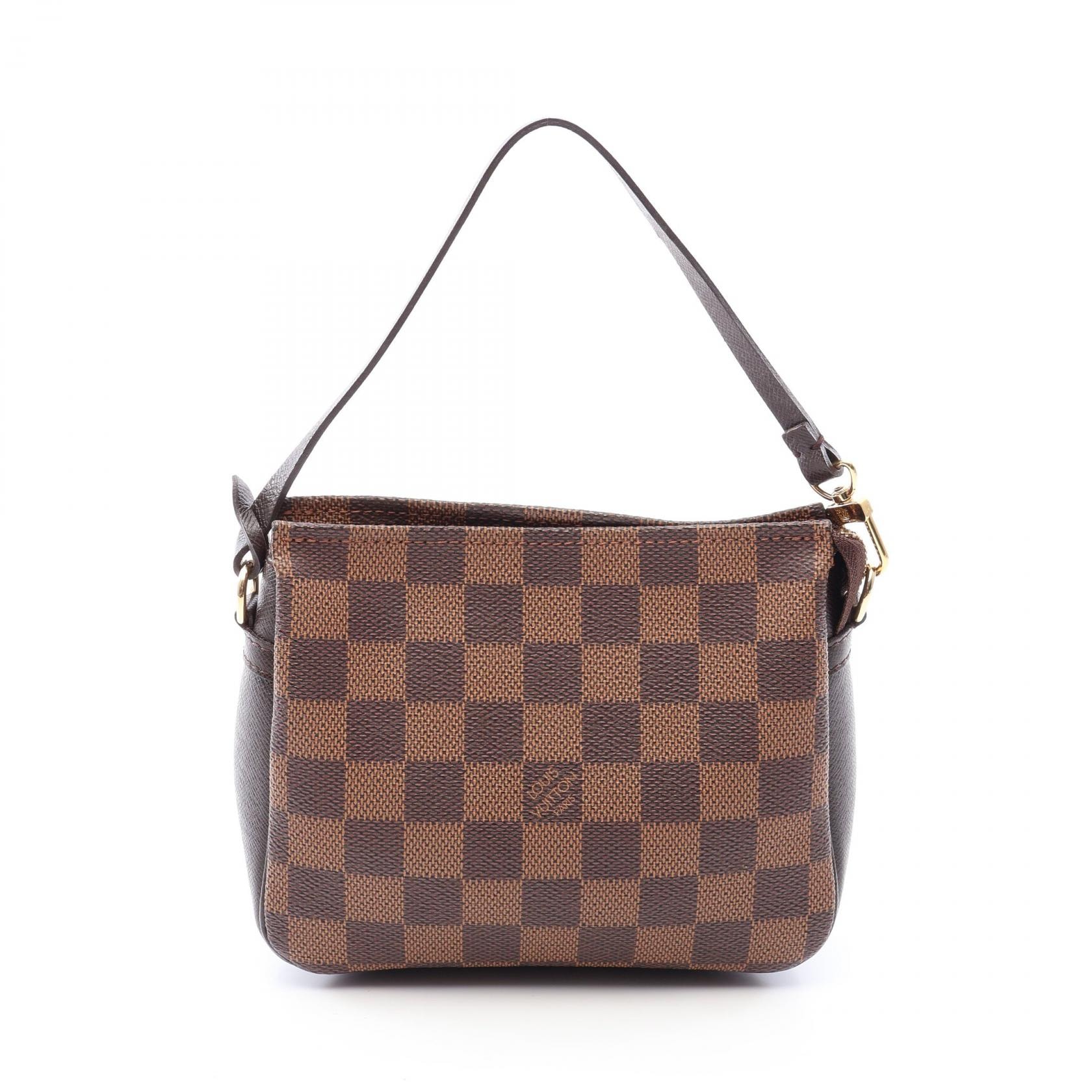 ルイ・ヴィトン LOUIS VUITTON トゥルース メイクアップ ハンドバッグ バッグ PVCコーティングキャンバス レザー ダミエ エベヌ レディース ブラウン系 N51982 【中古】
