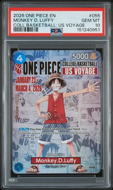 PSA9】モンキー・D・ルフィ：P (開封済) [P-055]【英語版