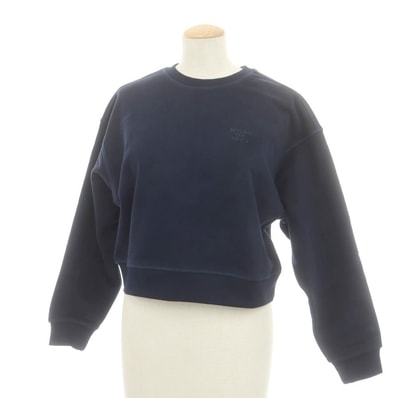 【中古】ビヨンド ザ バインズ Beyond The Vines 2025年秋冬 コットンポリエステル クルーネック スウェット ネイビー【サイズXS】【レディース】