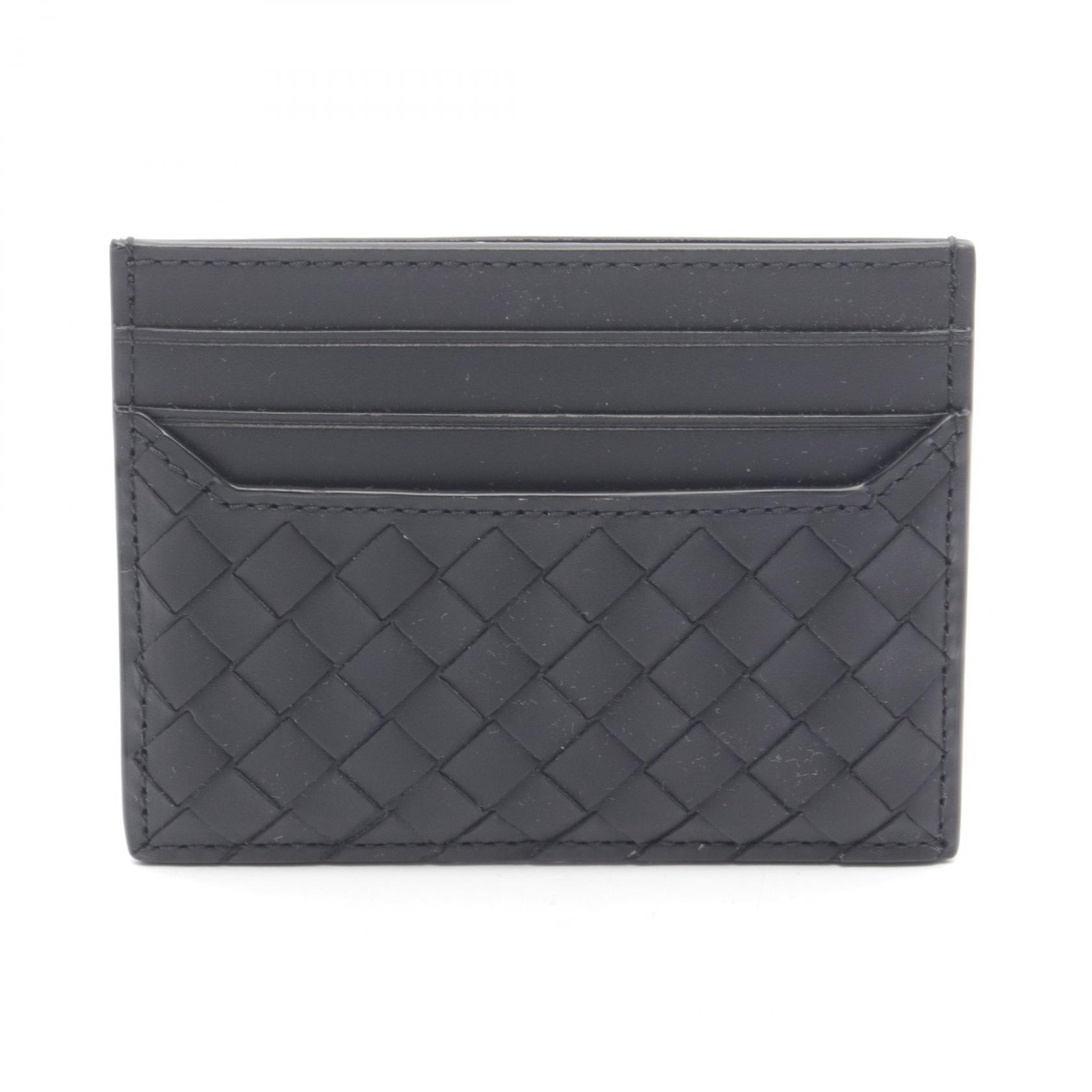 ボッテガヴェネタ BOTTEGA VENETA イントレチャート カードケース アクセサリー レザー レディース ブラック系 817397V4LQ18803 【新品】