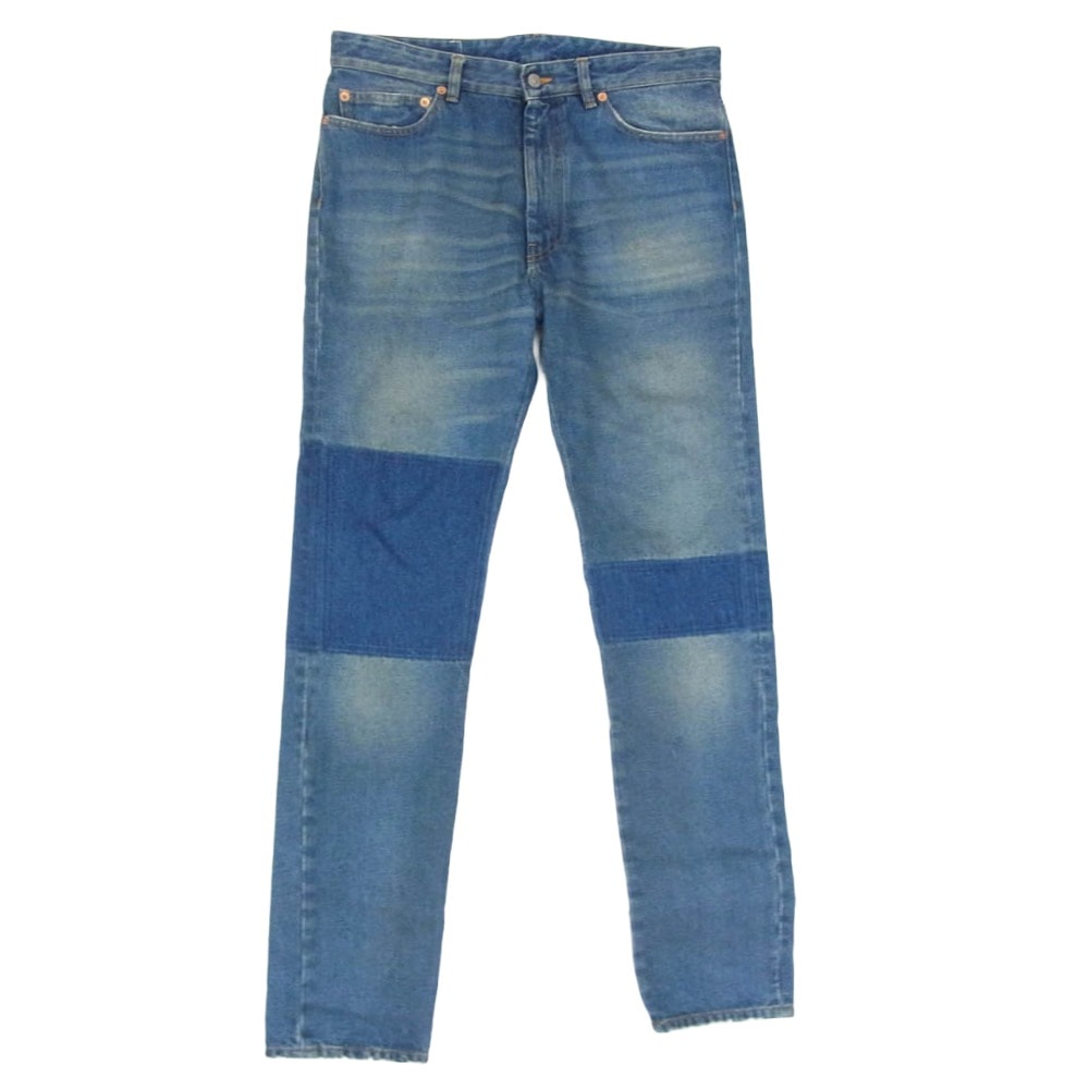 MAISON MARGIELA メゾンマルジェラ 23SS S52LA0188 MM6 エムエムシックス Regular Fit 5 Pocket Jean 5ポケット デニム パンツ 切り替え インディゴブルー系 31【中古】