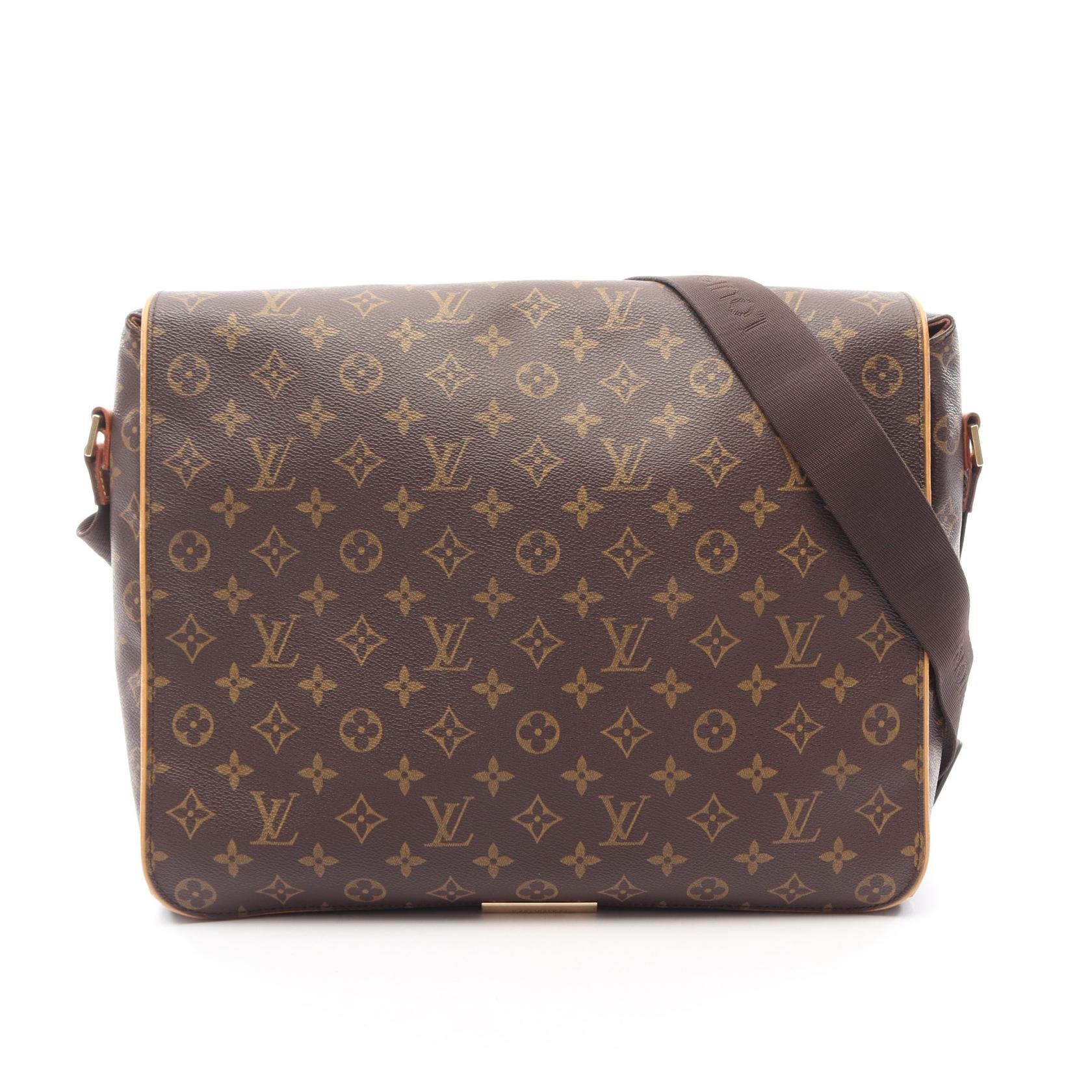 ルイ・ヴィトン LOUIS VUITTON アベス ショルダーバッグ バッグ PVCコーティングキャンバス レザー モノグラム メンズ レディース ブラウン系 M45257 【中古】