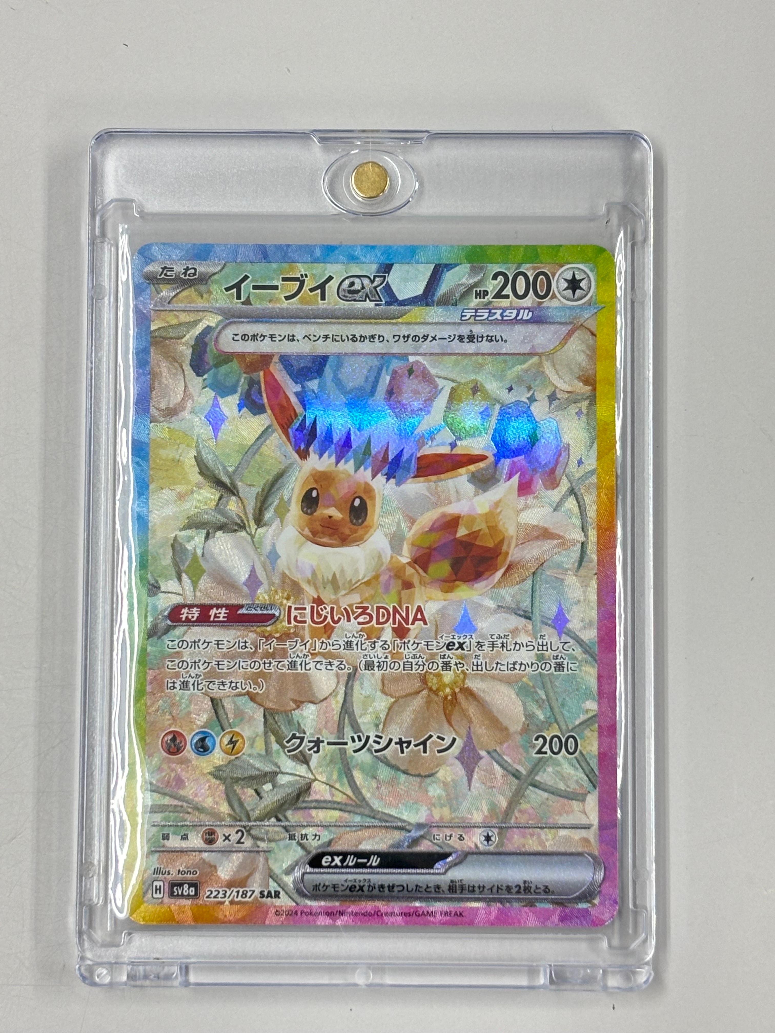 イーブイex SAR [SV8a 223/187](ハイクラスパック「テラスタルフェスex」)