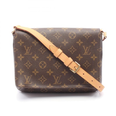 ルイ・ヴィトン LOUIS VUITTON ミュゼットタンゴ ショートストラップ ショルダーバッグ バッグ PVCコーティングキャンバス レザー モノグラム レディース ブラウン系 M51257 【中古】
