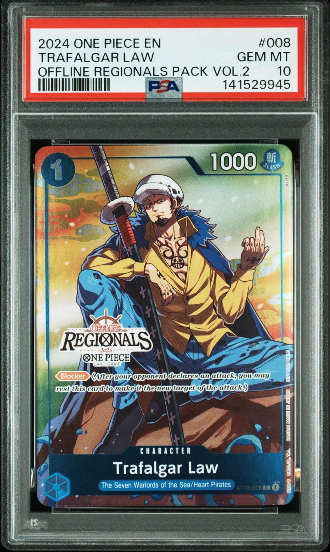PSA10】トラファルガー・ロー C [ST03-008]【英語版】(プロモーション