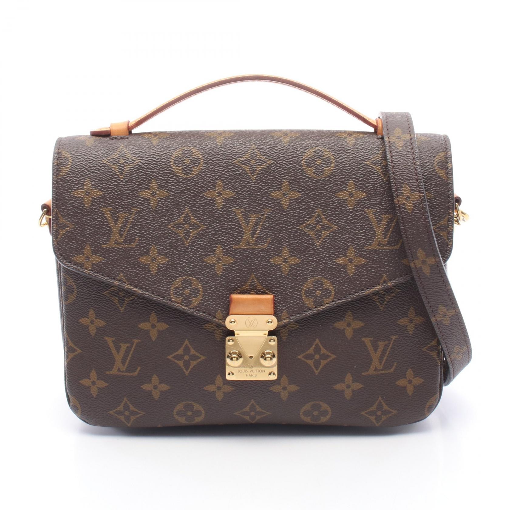 ルイ・ヴィトン LOUIS VUITTON ポシェット メティス MM モノグラム 2WAY ハンドバッグ バッグ PVCコーティングキャンバス レザー モノグラム レディース ブラウン系 M44875 【中古】