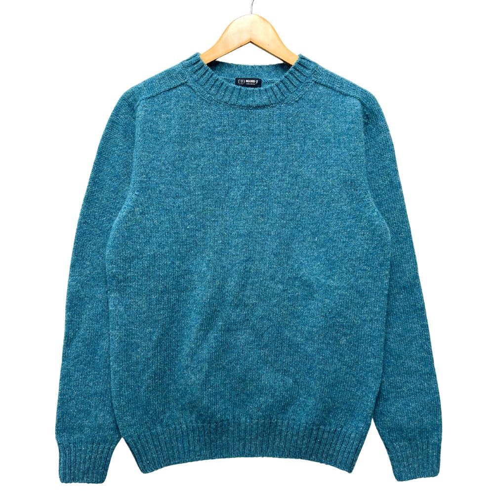 BEAMS F ビームス エフ イングランド製 メランジ シェットランド クルーネックニット 41279