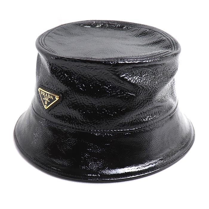 PRADA プラダ トライアングルロゴ バケットハット  ハット 1HC137 2DNT F0002 L ユニセックス【中古】