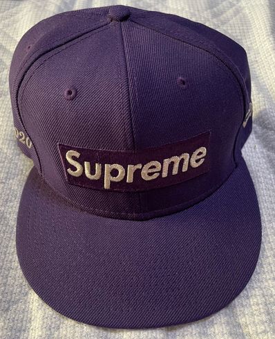 Supreme $1M Metallic Box Logo New Era® "Purple"