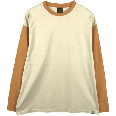 古着 90~00年代 ティンバーランド Timberland ツートン ロングTシャツ ロンT メンズL相当/eaa659279