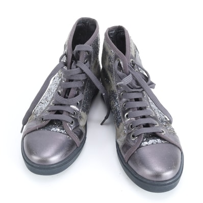 ルイヴィトン グリッター LVロゴ ハイカット 36 1/2 23.5cm