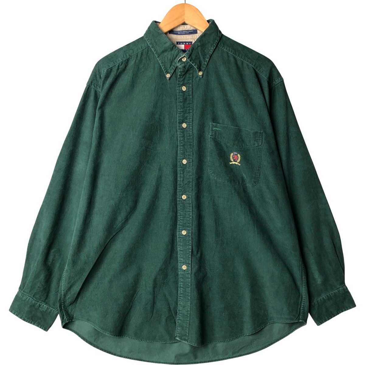 古着 90年代~ トミーヒルフィガー TOMMY HILFIGER 長袖 ボタンダウン コーデュロイシャツ メンズL相当 ヴィンテージ/eaa545505