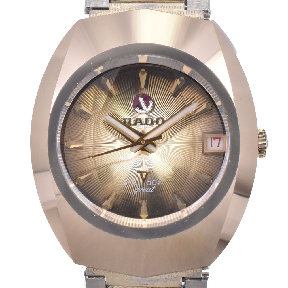 値下 ラドー RADO バルボア 超硬ケース SS/GP 自動巻き メンズ B#145965