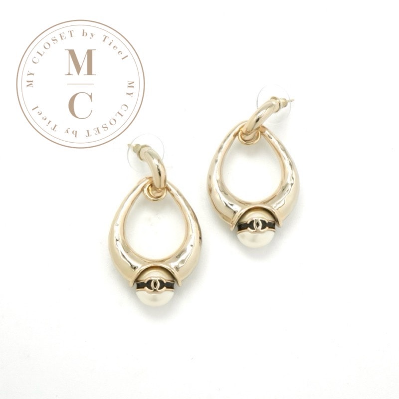 シャネル CHANEL ピアス イヤリング ゴールド ココマーク パール