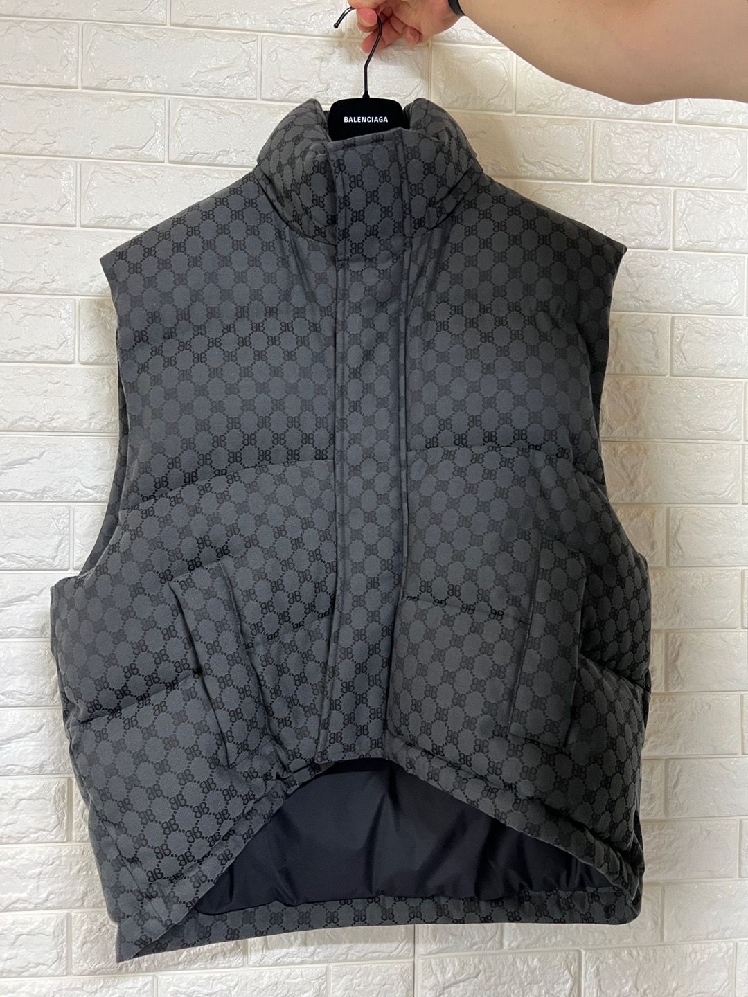 GUCCI x BALENCIAGA The Hacker Cocoon Puffer Gilet "Black"