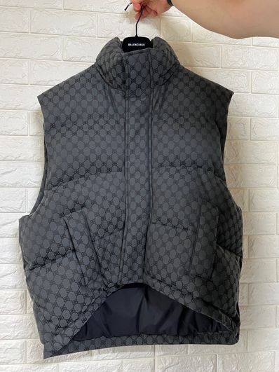 GUCCI x BALENCIAGA The Hacker Cocoon Puffer Gilet "Black"