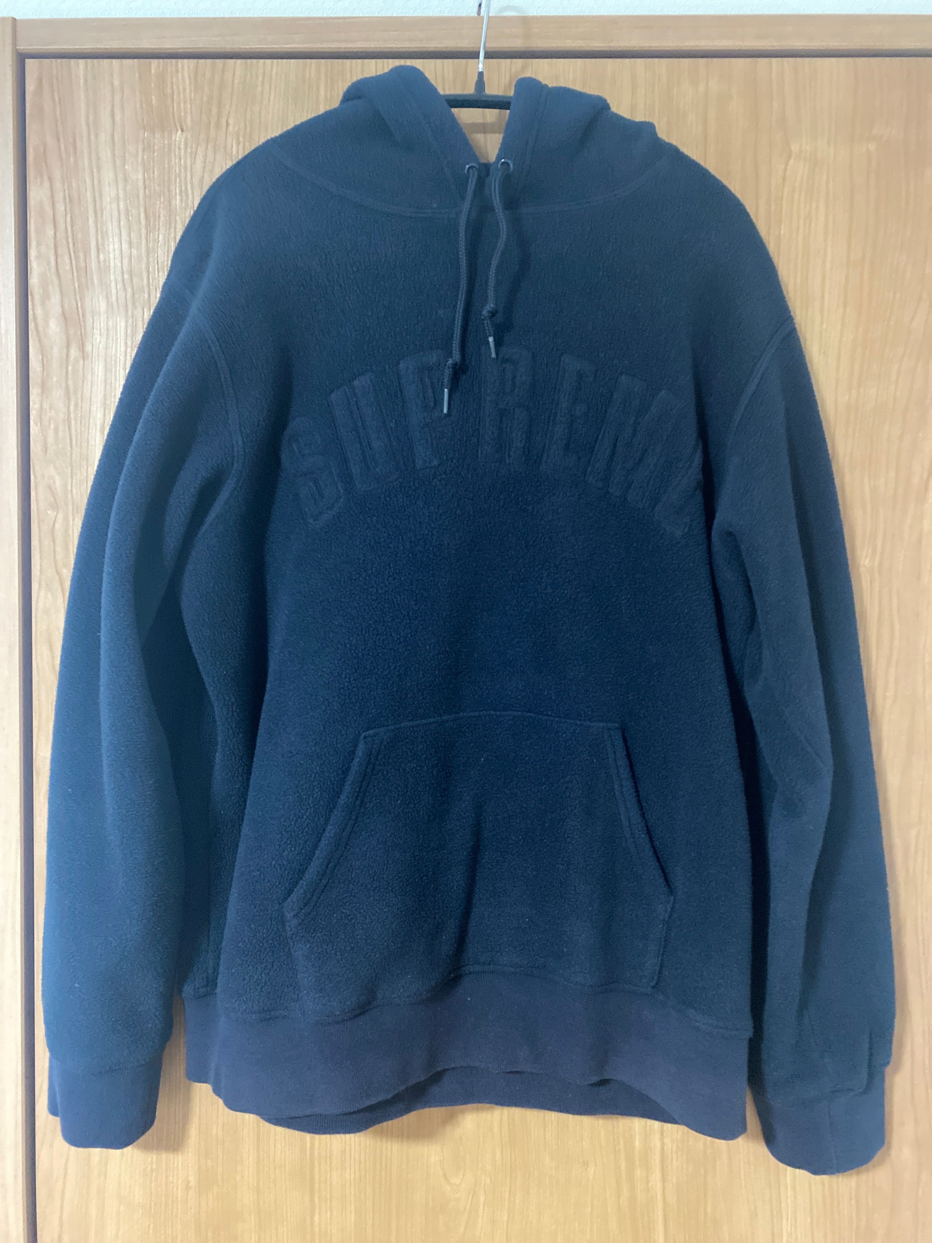 Supreme Polartec Hooded Sweatshirt "Navy"