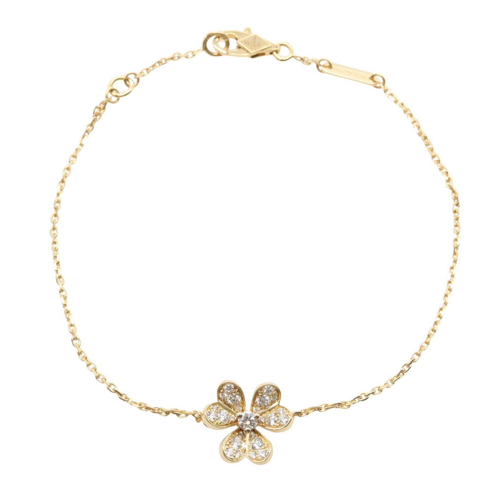ヴァンクリーフ&アーペル Van Cleef & Arpels フリヴォル ミニ ダイヤ ブレスレット ブレスレット アクセサリー K18(イエローゴールド) ダイヤモンド レディース ゴールド系 / クリア系 VCARP24100 【中古】