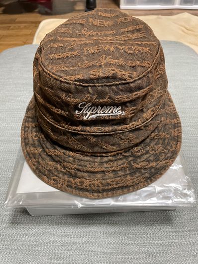 Supreme Multi Type Jacquard Denim Crusher "Brown"