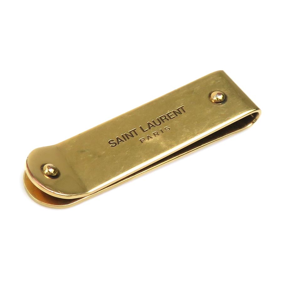 やや傷や汚れあり】サンローラン SAINT LAURENT マネークリップ