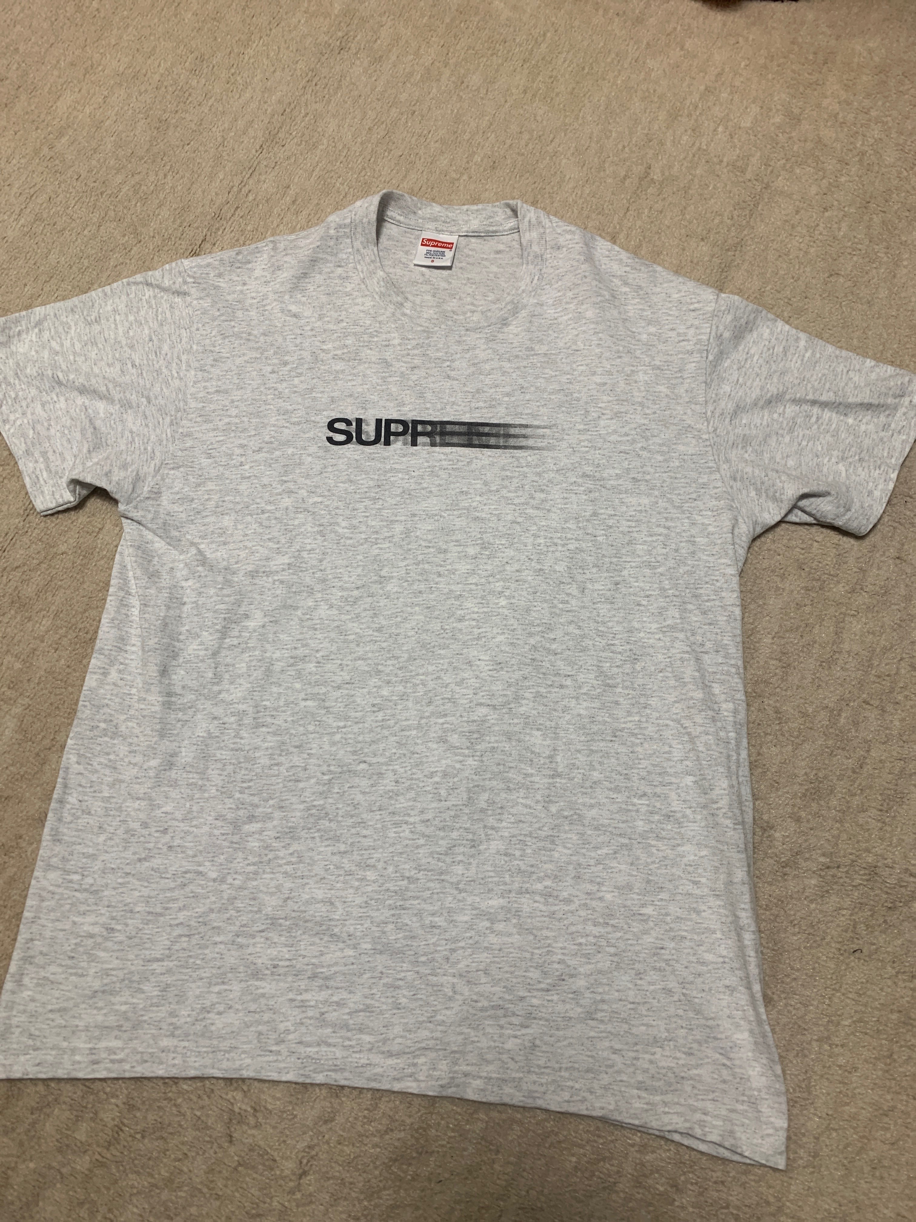 Supreme Motion Logo Tee "Ash Grey" (20SS)
