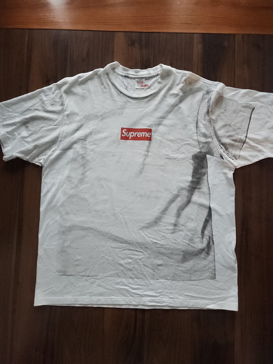 Supreme x MM6 Maison Margiela Box Logo Tee "White"