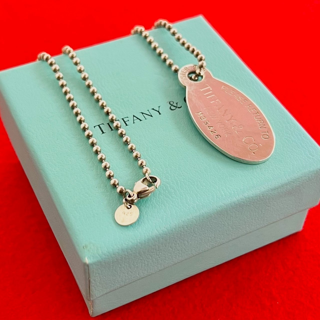 TIFFANY&Co. ティファニー リターントゥ オーバル ロゴ モチーフ 刻印 シルバー925 ネックレス シルバー
118-9