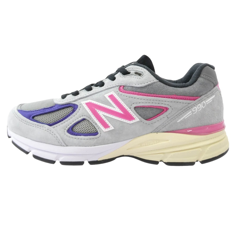 NEW BALANCE M990KT4 × KITH キス × UNITED ARROWS & SONS ユナイテッドアローズ＆サンズ 990V4 スモークパール スニーカー グレー系 マルチカラー系 25.5cm【極上美品】【中古】