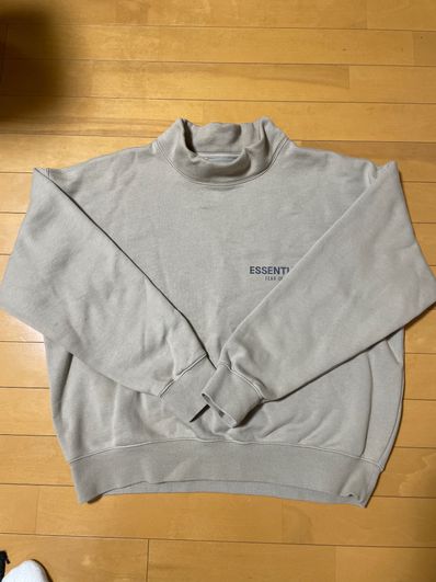 FEAR OF GOD ESSENTIALS Pull-over Mockneck Sweatshirt "Tan/String"