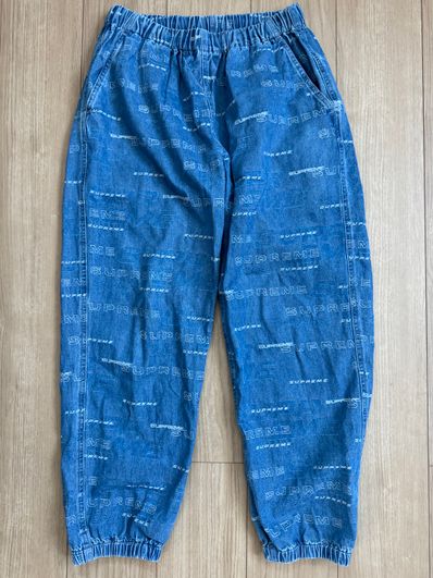 Supreme Dimensions Logo Denim Skate Pant "Blue"