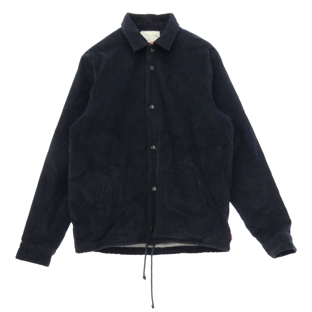 Supreme シュプリーム 11AW Corduroy Coaches Jacket バックアーチロゴ コーデュロイ ジャケット ネイビー系 M【中古】
