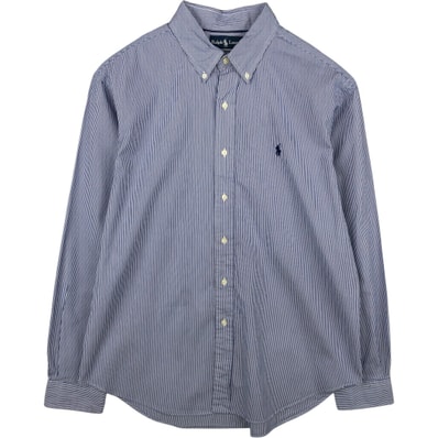 古着 ラルフローレン Ralph Lauren CLASSIC FIT クラシックフィット 長袖 ボタンダウンストライプシャツ メンズXL相当/eaa649974