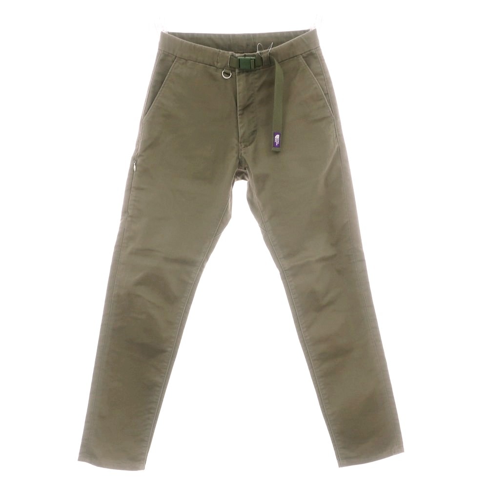 【中古】ザノースフェイス THE NORTH FACE コットンポリエステル ワークパンツ オリーブグリーン【サイズ28】【メンズ】