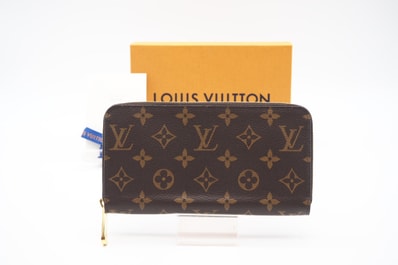 極美品 LOUIS VUITTON ルイ・ヴィトン モノグラム ジッピーウォレット M42616 長財布 ブラウン ベージュ コーティングキャンバス レディース