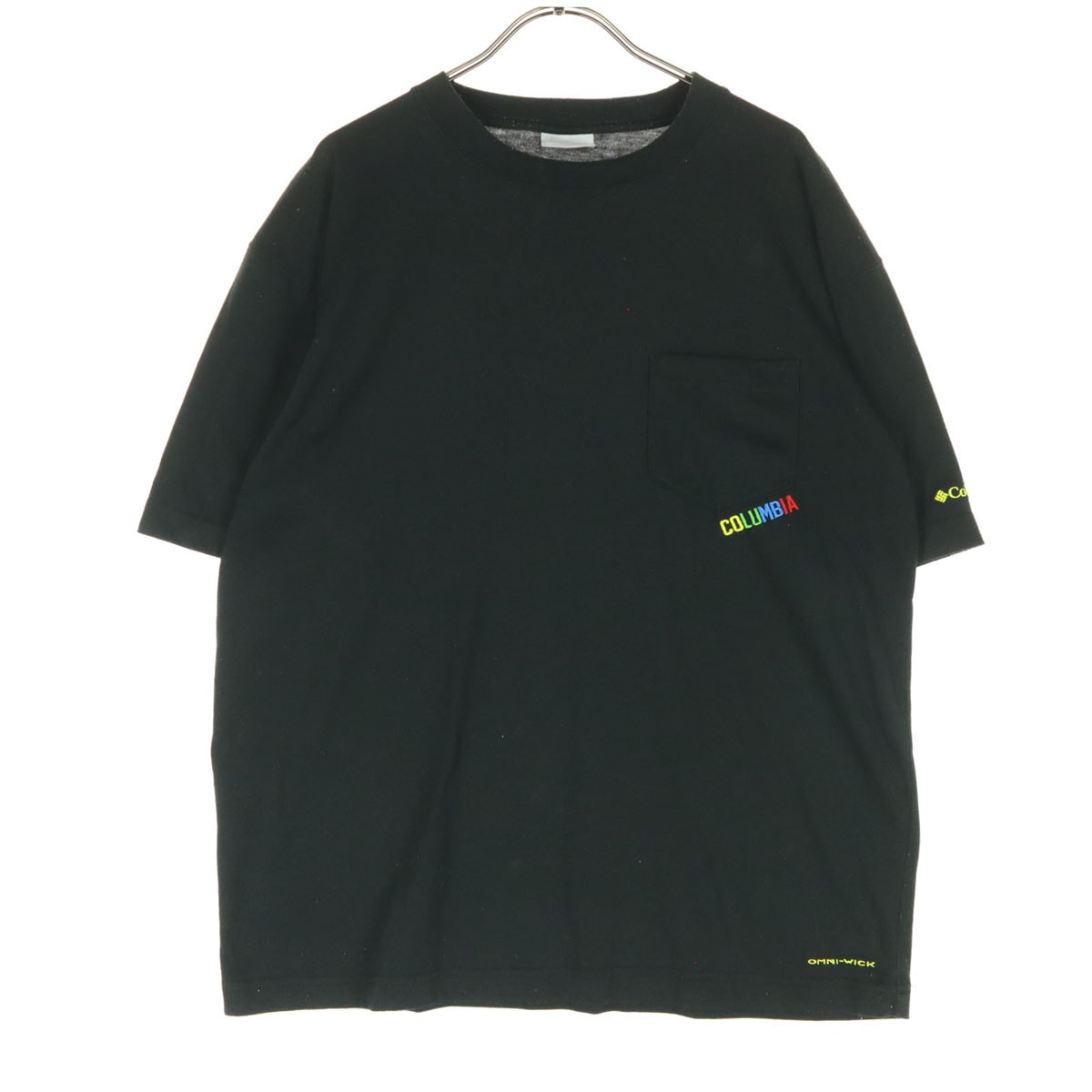 Columbia コロンビア ワンポイントロゴ 半袖 Tシャツ L ブラック
