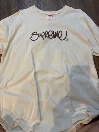 Supreme Handstyle Tee "Natural"