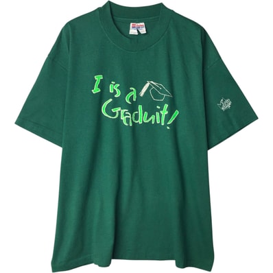 古着 90年代 ヘインズ Hanes HEAVYWEIGHT 50/50 メッセージプリントTシャツ USA製 メンズXL相当 ヴィンテージ/eaa649646
