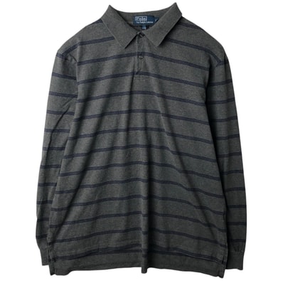 古着 ラルフローレン Ralph Lauren POLO by Ralph Lauren 長袖 ボーダー ポロシャツ メンズXL相当/eaa631919