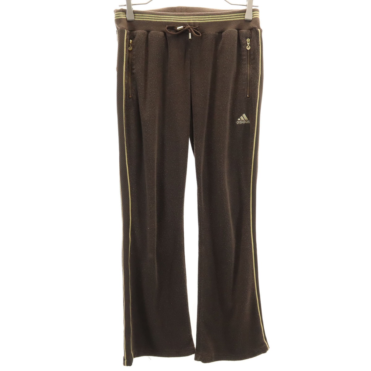adidas アディダス パイル トラックパンツ M ブラウン