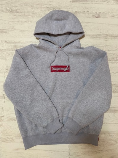 Supreme Inside Out Box Logo Hooded Sweatshirt "Heather Grey"