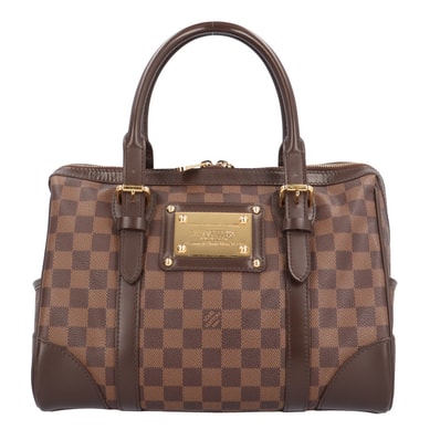 ルイヴィトン バークレー ダミエ ハンドバッグ ダミエキャンバス N52000 ブラウン レディース LOUIS VUITTON 中古