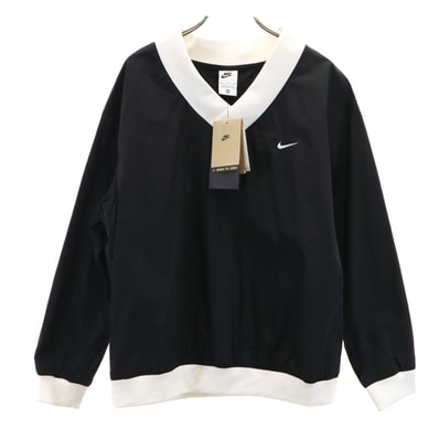 未使用 NIKE ナイキ Vネック ウインドブレーカー M ブラック プルオーバー
