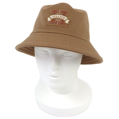 極美品 エルメス ハット ハーパー・Hセリエ ベージュ 58 H232033N