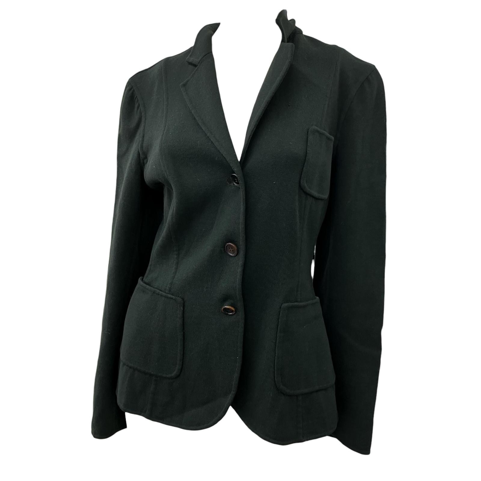 186005 PRADA プラダ ジャケット M モスグリーン レディース