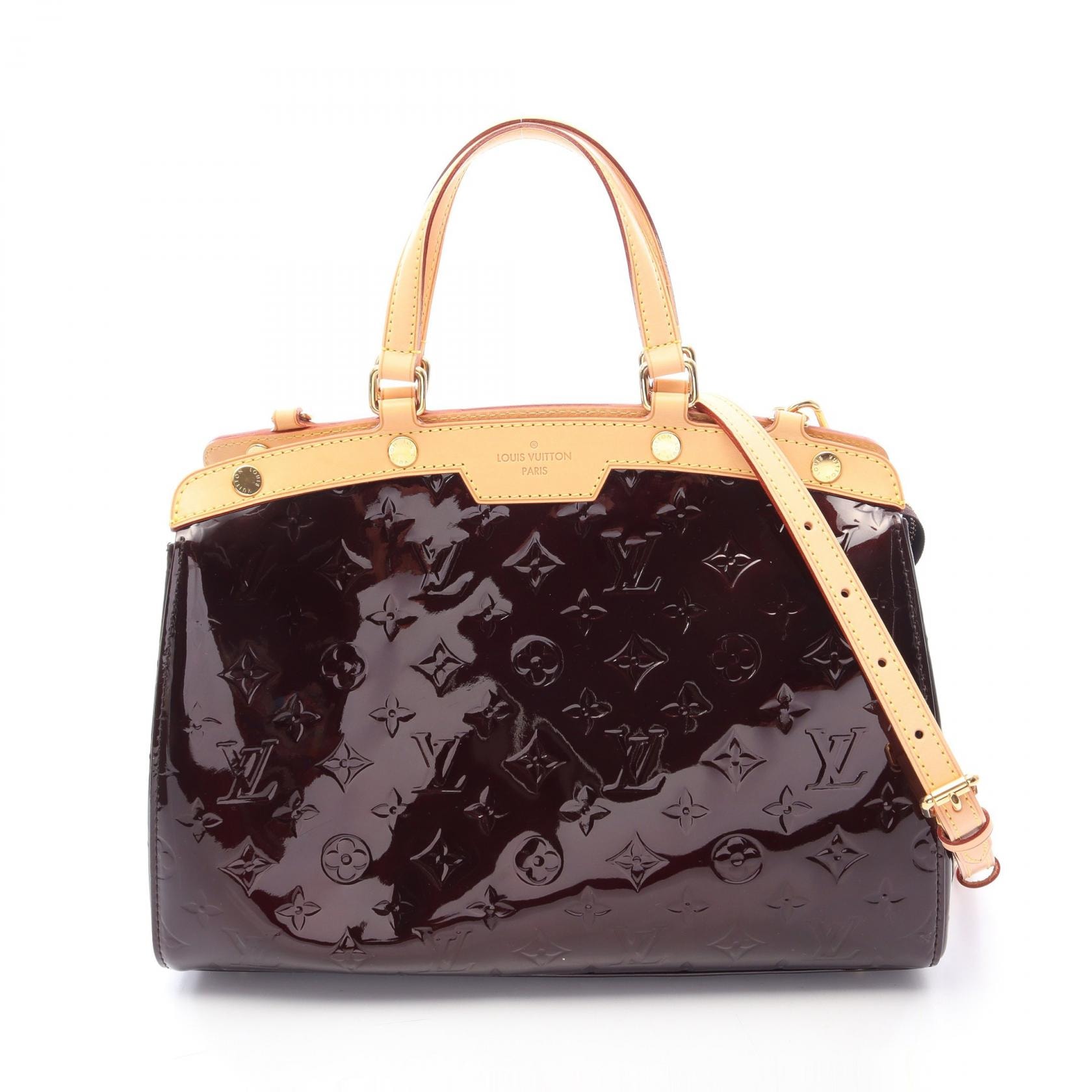 ルイ・ヴィトン LOUIS VUITTON ブレアMM 2WAY ハンドバッグ バッグ レザー ヴェルニ アマラント レディース パープル系 M91619 【中古】