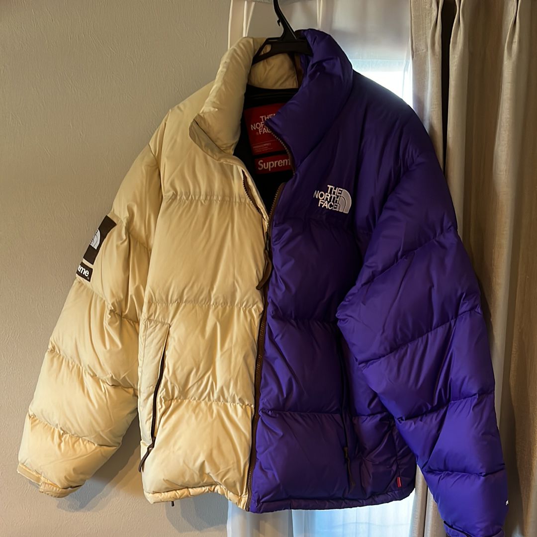 Supreme x The North Face Split Nuptse Jacket "Tan"