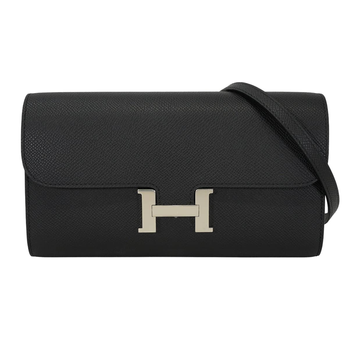 HERMES エルメス 長財布 コンスタンス ロング ウォレット トゥーゴー 黒 (ブラック) エプソン シルバー金具 G刻印 新品