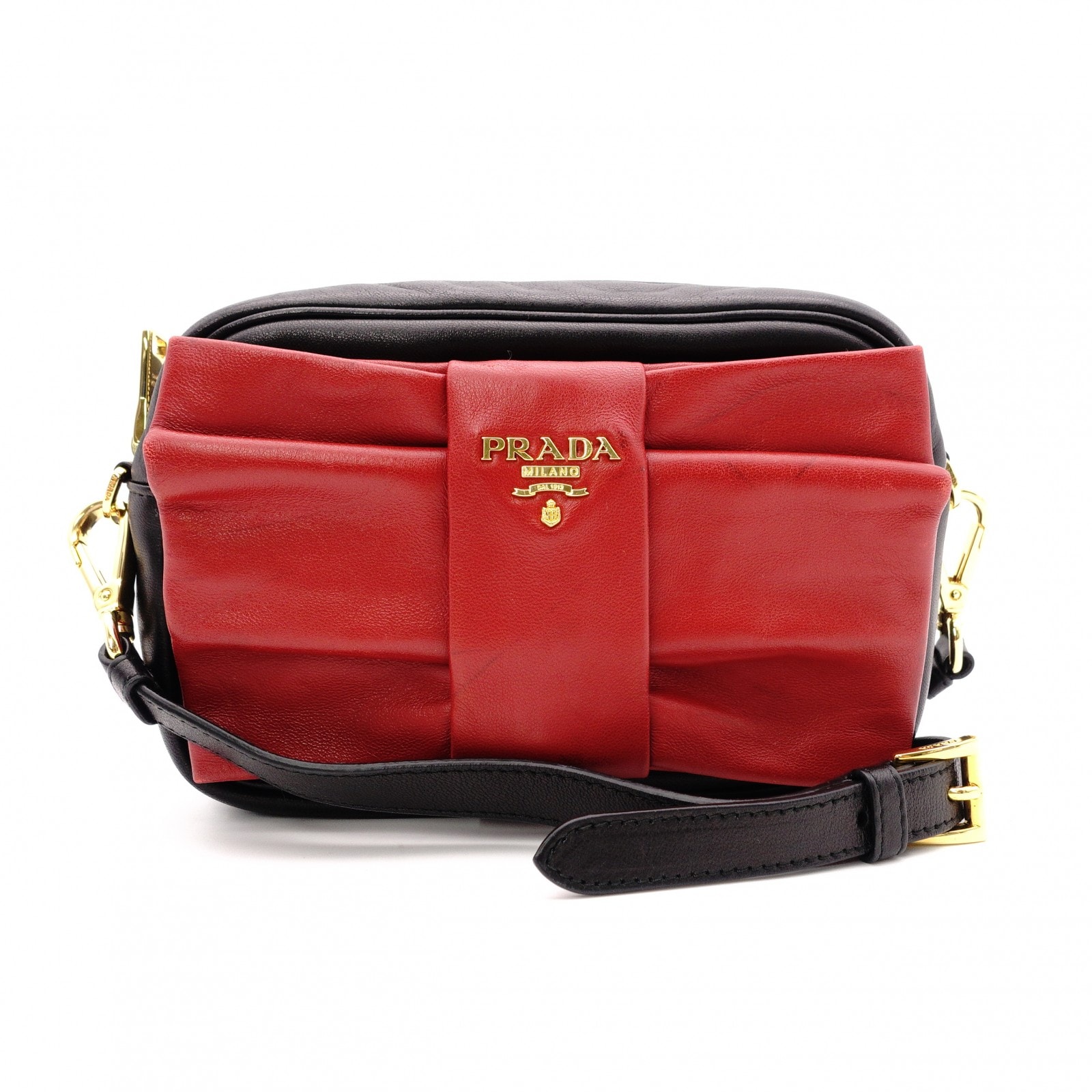 プラダリボン ショルダーバッグ レディース