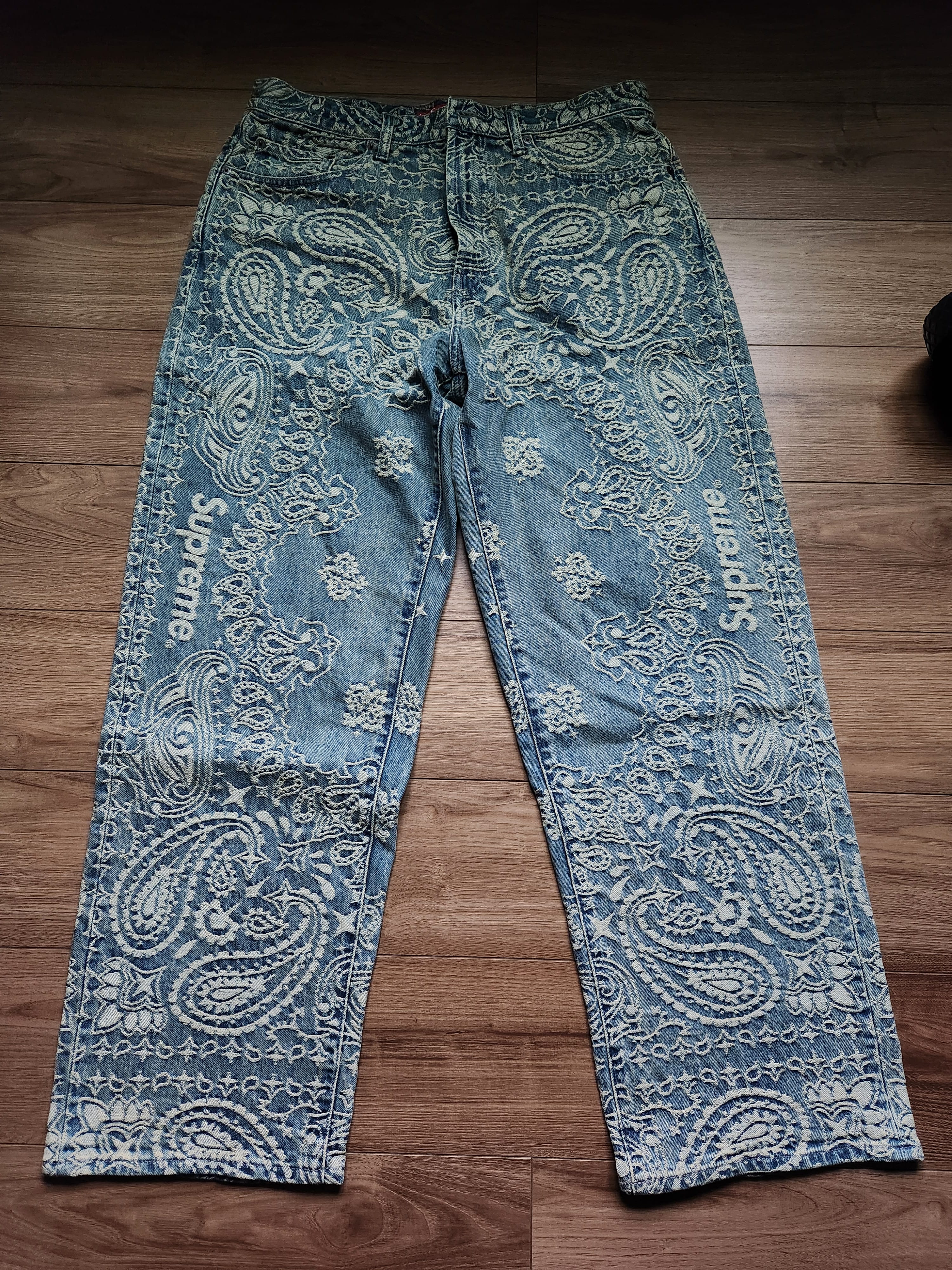 Supreme Bandana Jacquard Baggy Jean 